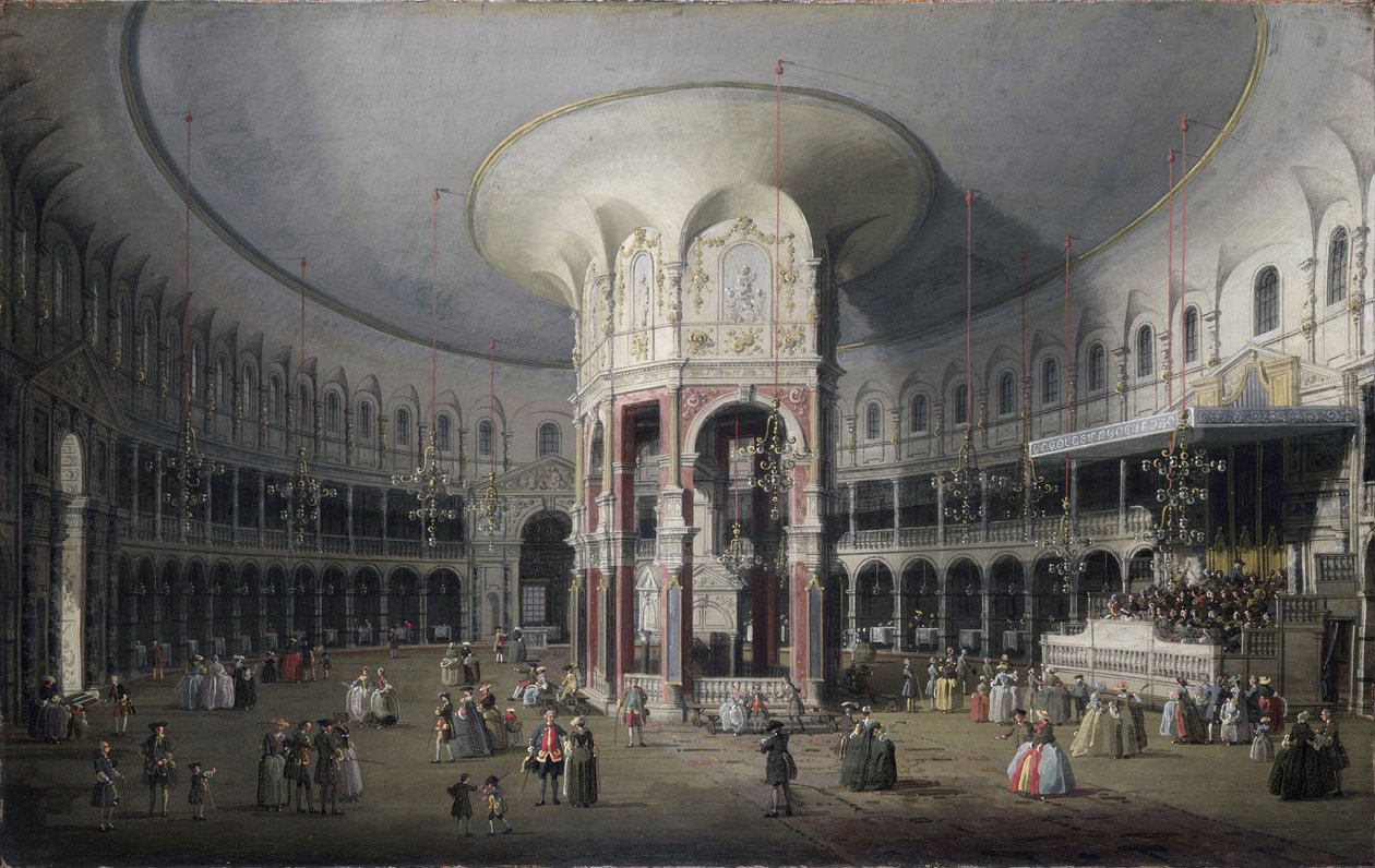 Londres: Interior da Rotunda em Ranelagh de Canaletto
