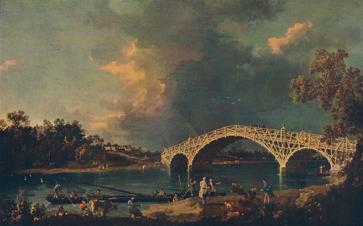 Ponte velha de Walton, 1754 de Giovanni Antonio Canal