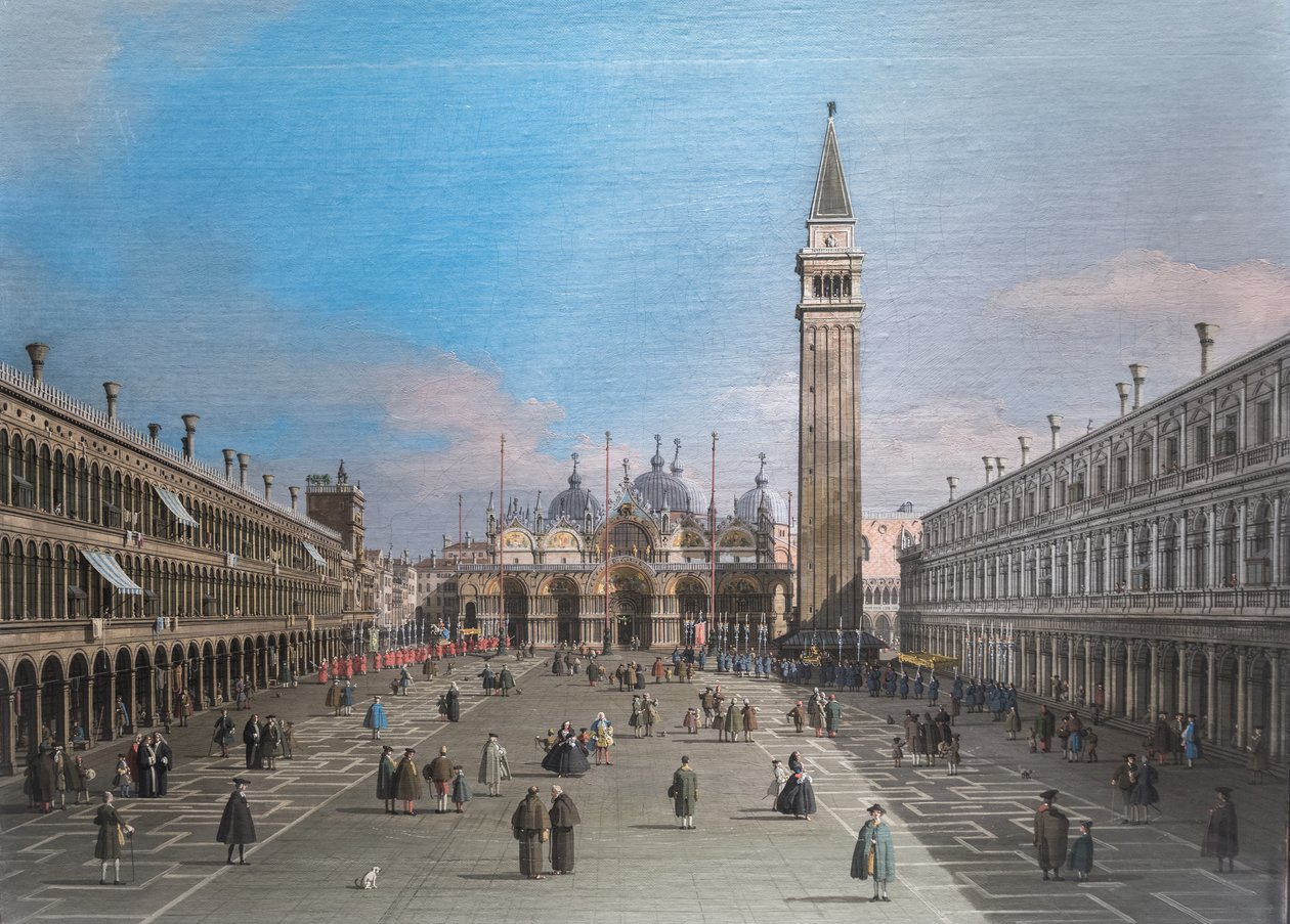Praça de São Marcos com a Basílica, Veneza de Canaletto