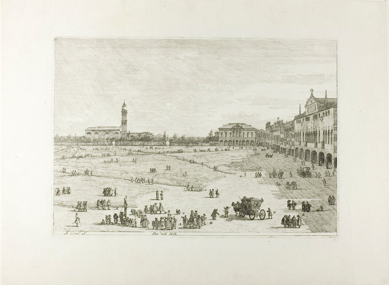 Prà della Valle, de Vistas de Canaletto