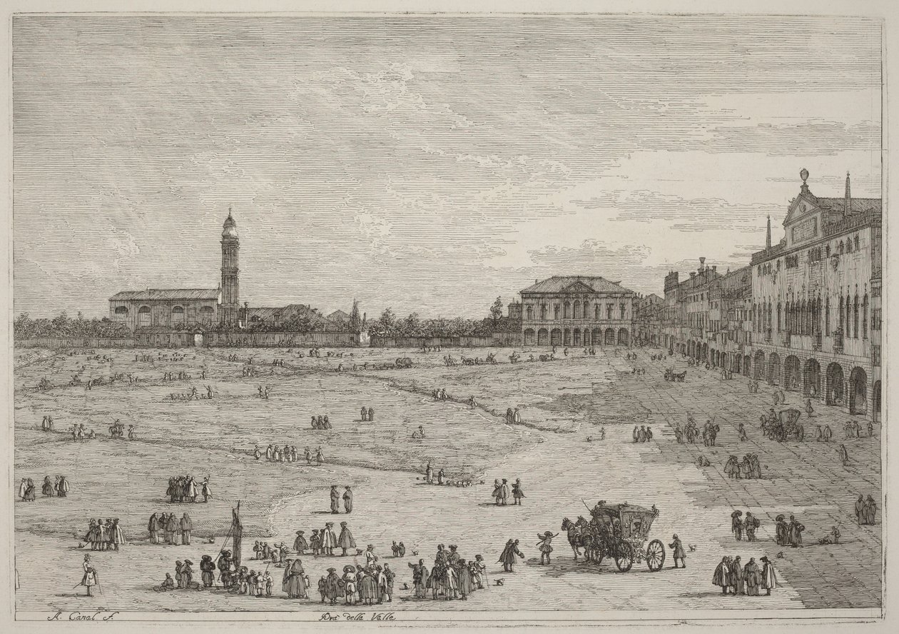 Prato della Valle de Canaletto