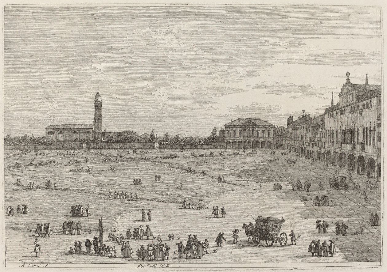 Pra della Valle, c. 17351746. de Canaletto