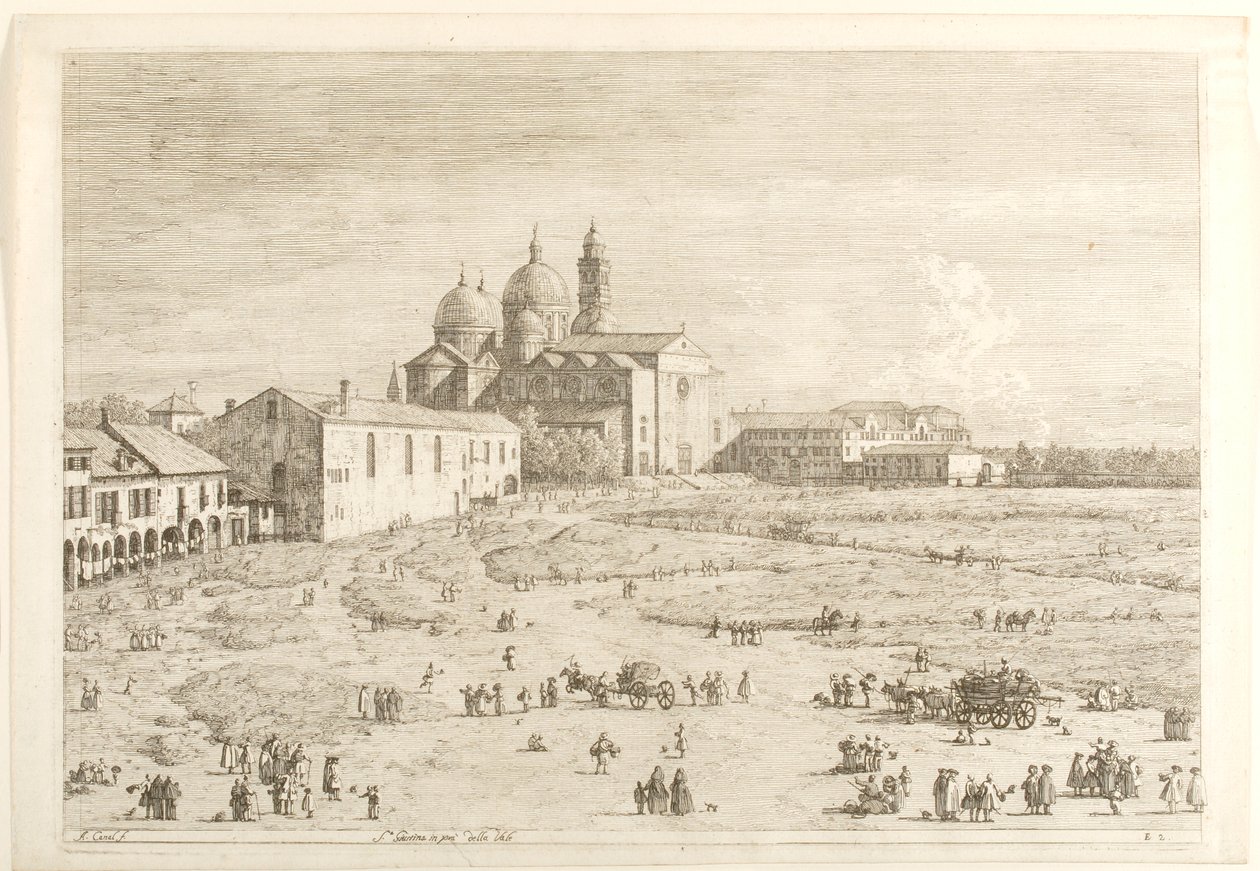 S. Giustina em Prà della Valle, da série «Vistas» de Canaletto