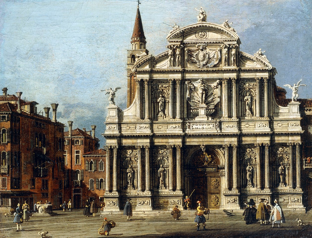 The Church and Campo of Santo Maria Zobenigo, Venice,  de Giovanni Antonio Canal