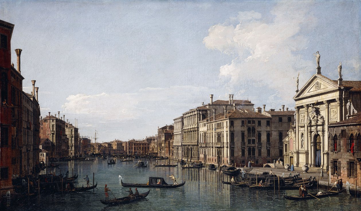 O Grande Canal, Veneza, olhando para o sudeste de San Stae até o Fabbriche Nuove di Rialto, de Giovanni Antonio Canal