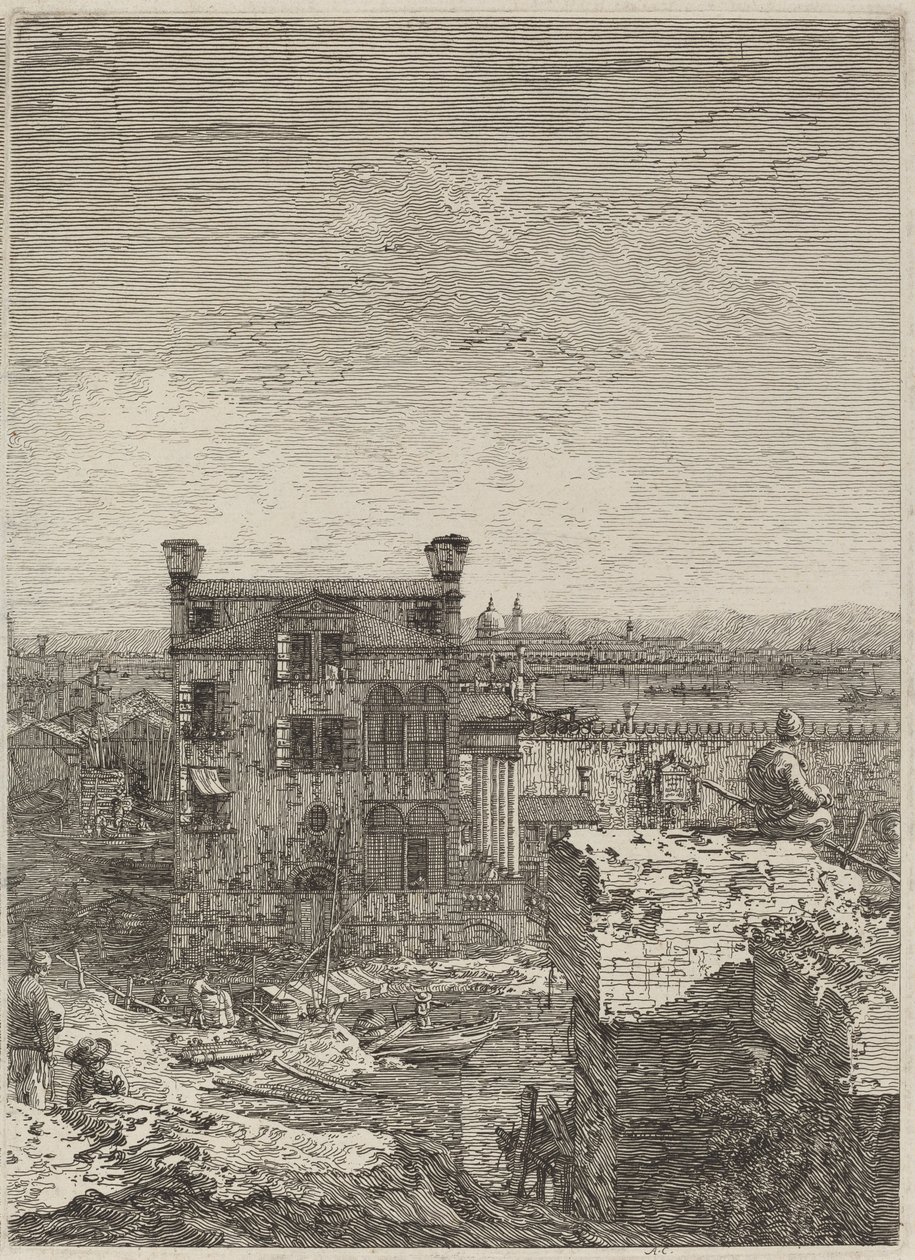A Casa com o Peristilo, 1741. de Canaletto
