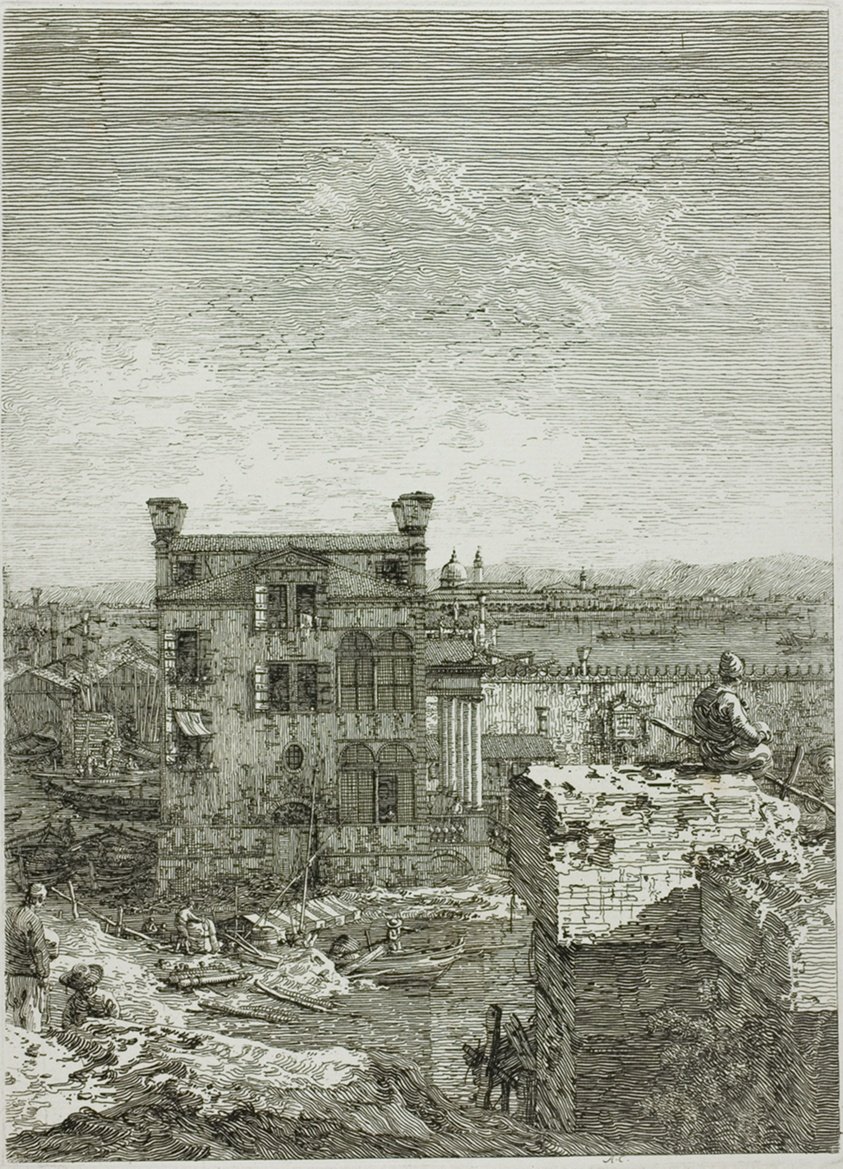 A Casa com o Peristilo, de Vedute de Canaletto