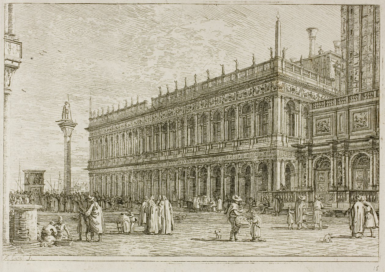 A Biblioteca, do Vedute de Canaletto
