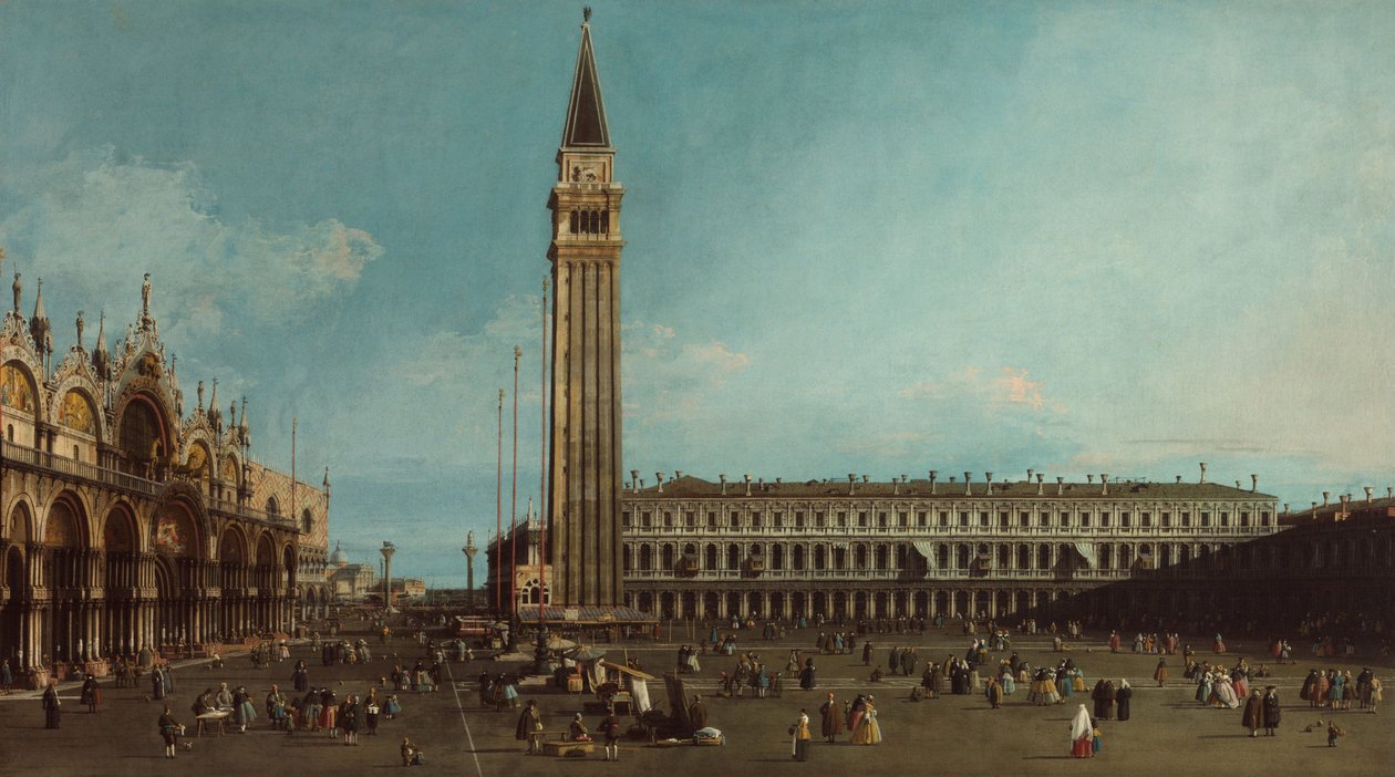 A Piazza San Marco, Veneza de Canaletto