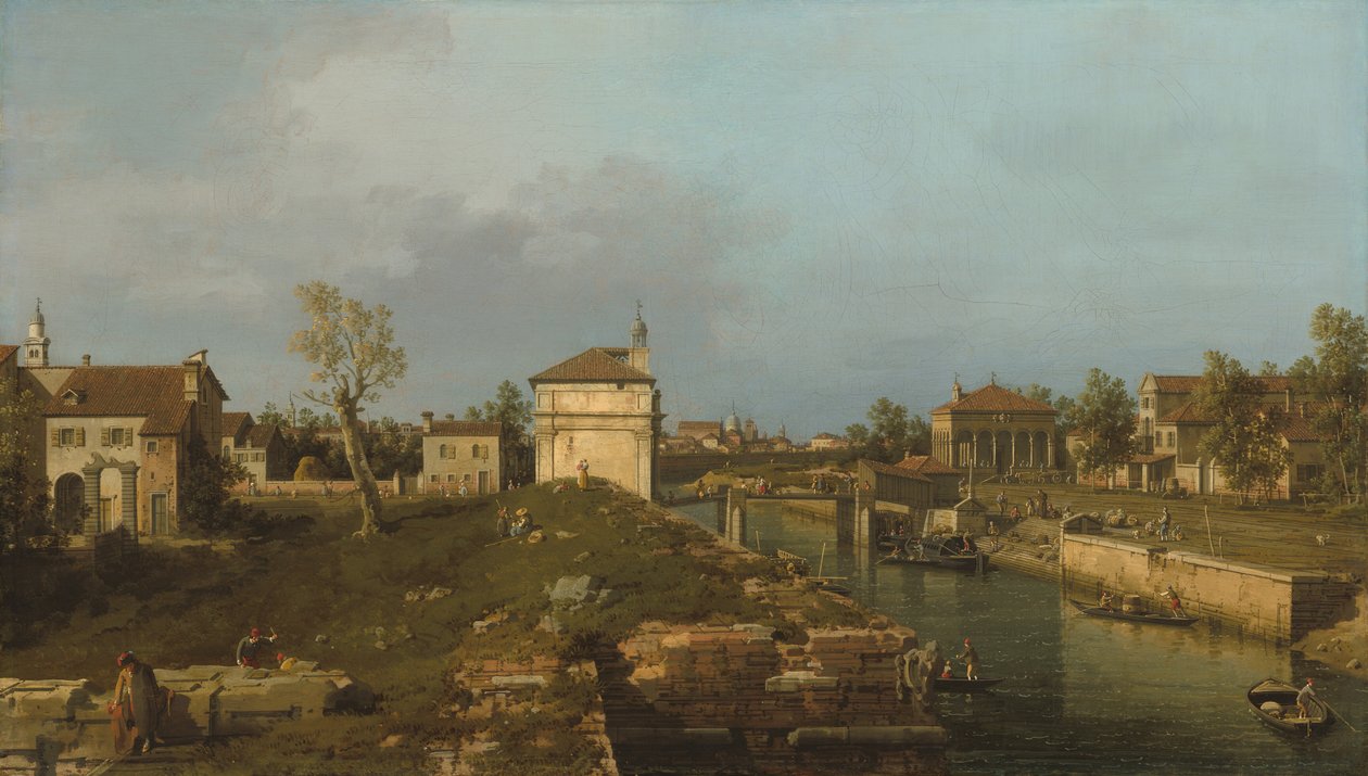 A Porta Portello, Pádua, c. 17411742. de Canaletto