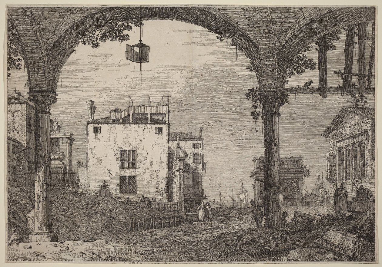 O Pórtico com a Lanterna de Canaletto