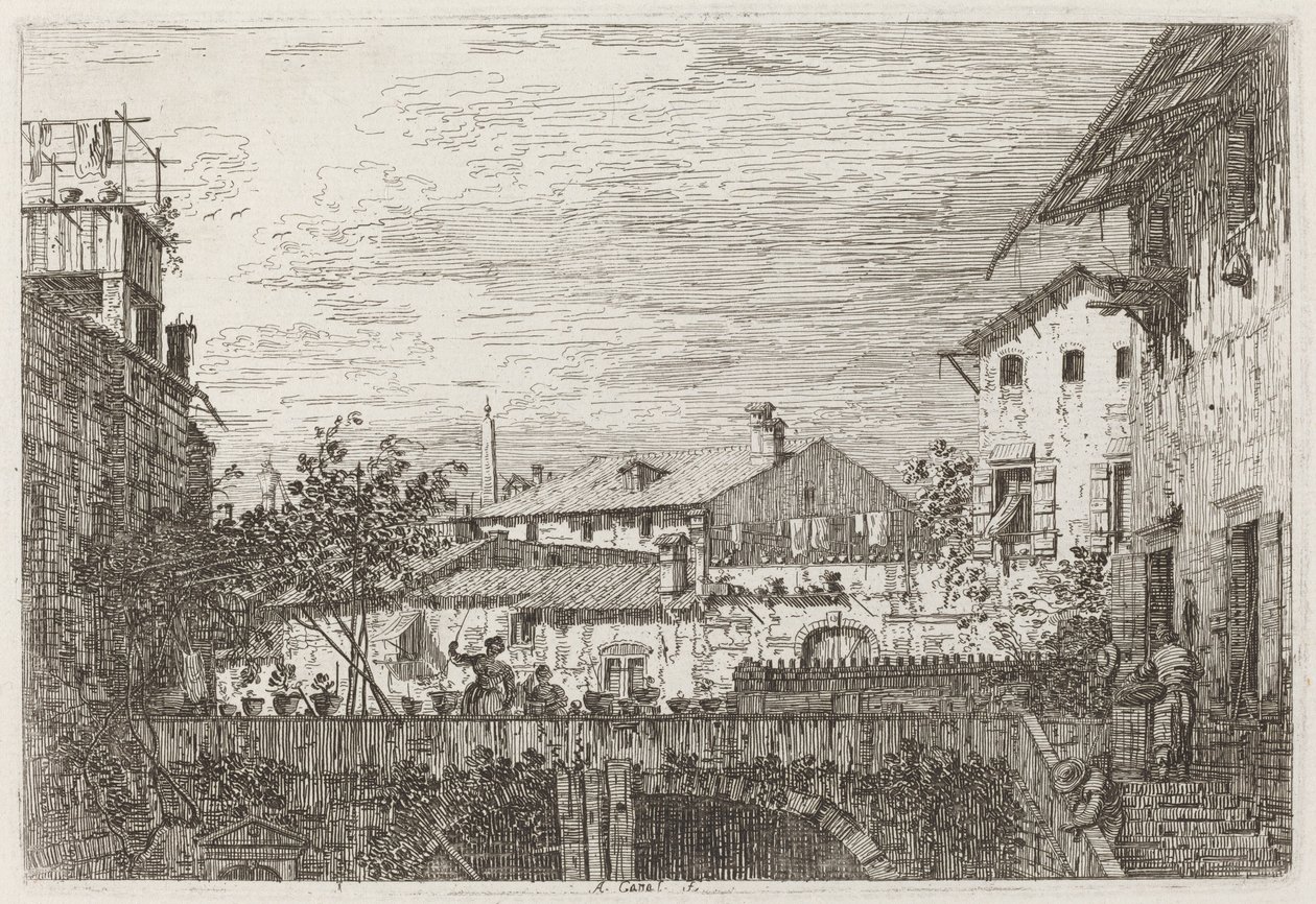 O Terraço [inferior direito] de Canaletto