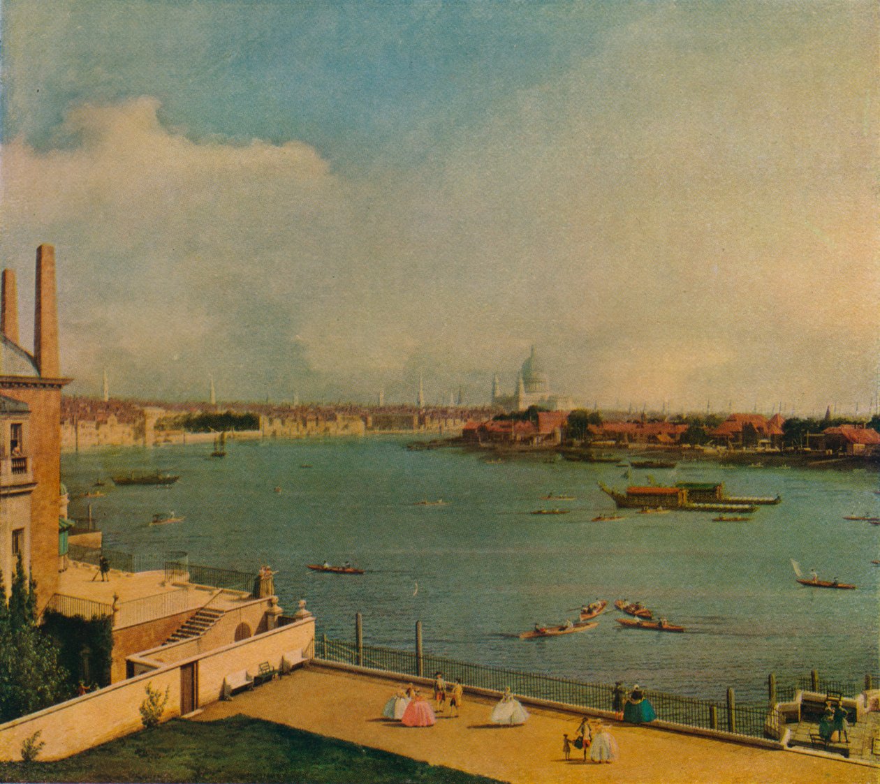 O Tamisa da casa de Richmond, 1746 de Giovanni Antonio Canal