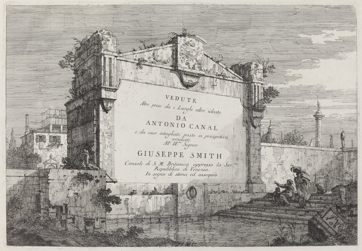 Placa de título de Canaletto