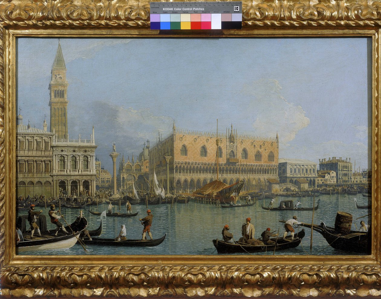 Vista do Palácio Ducal em Veneza de Giovanni Antonio Canal