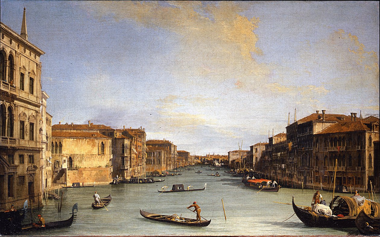 Vista do Grande Canal, 1726-1728 de Giovanni Antonio Canal