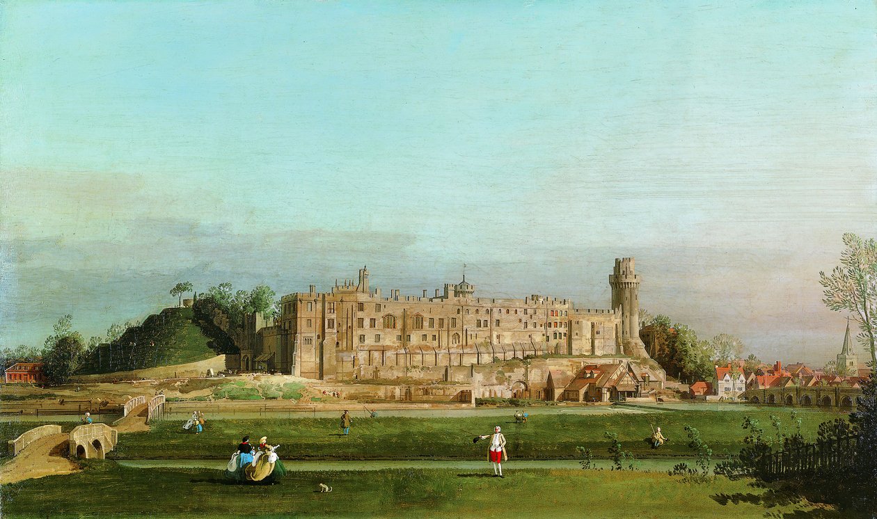 Castelo de Warwick, 1748. de Giovanni Antonio Canal