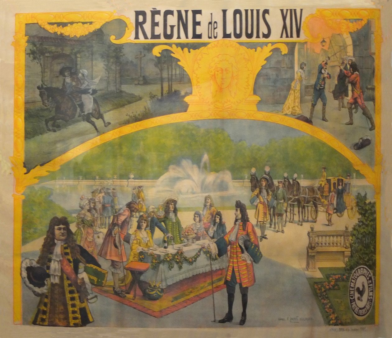 Cartaz do regime de Luís XIV 1904 de Candido Aragonez de Faria