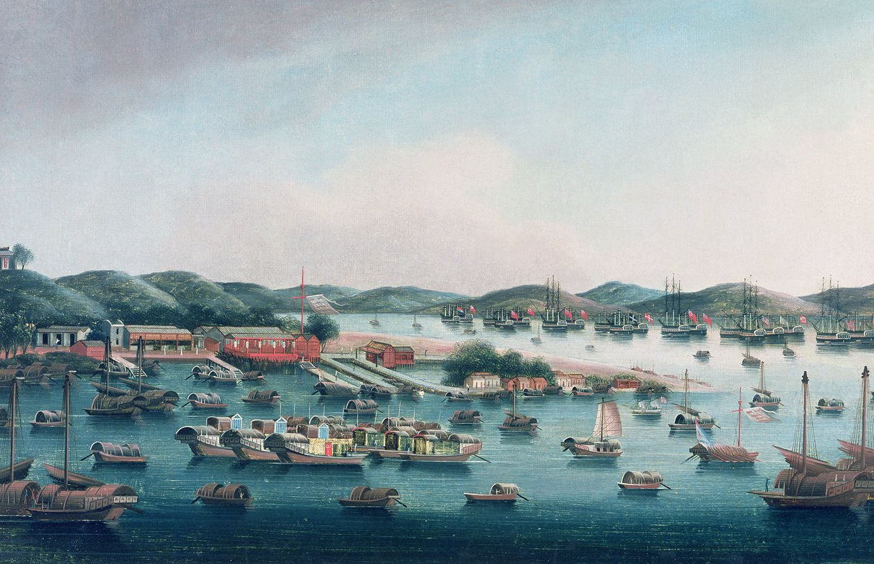 Porto de Hong Kong de Cantonese School