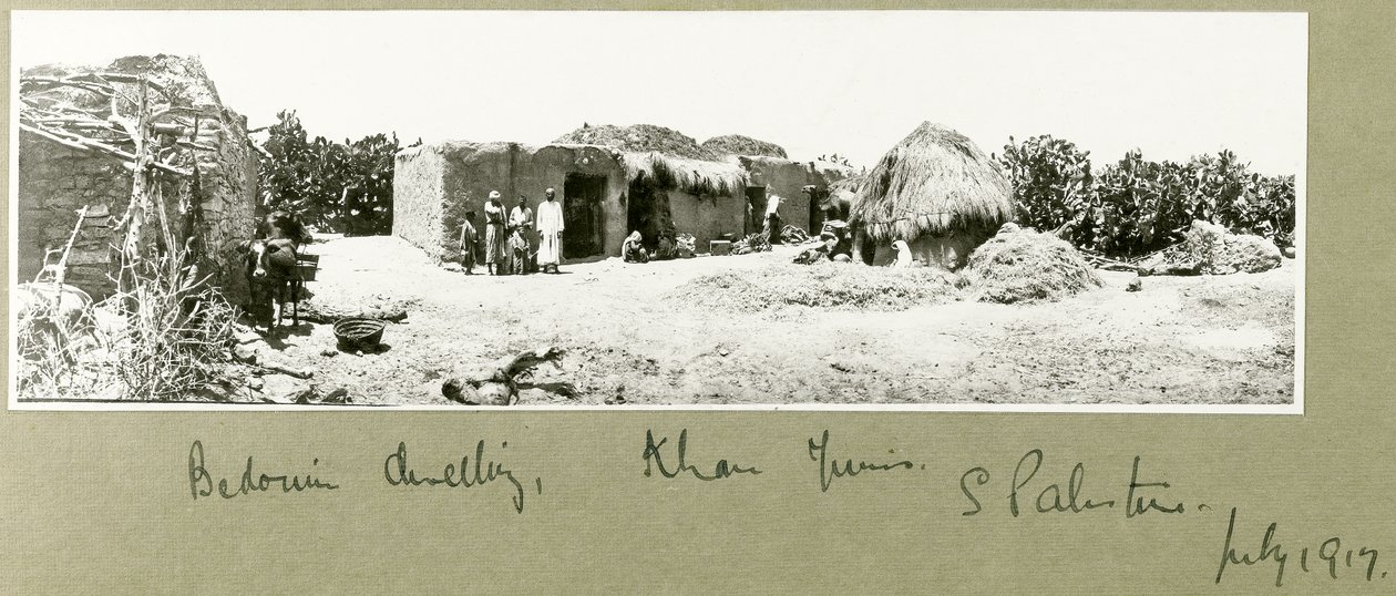 Habitação beduína, Khan Yunis de Capt. Arthur Rhodes