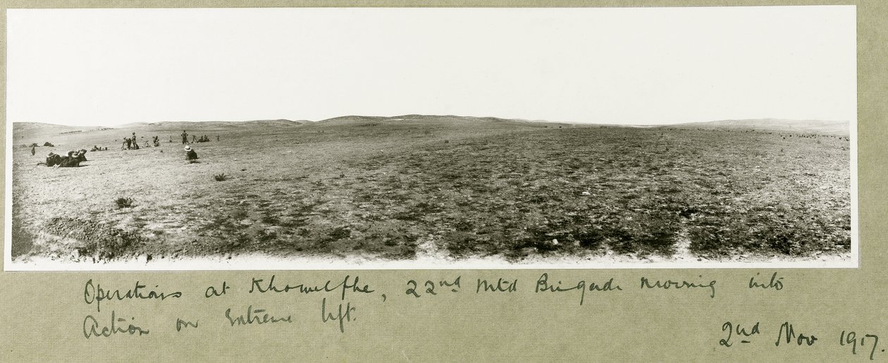 Operações em Khuwelfeh, 22ª Brigada Montada em ação, 2 de novembro de 1917 de Capt. Arthur Rhodes