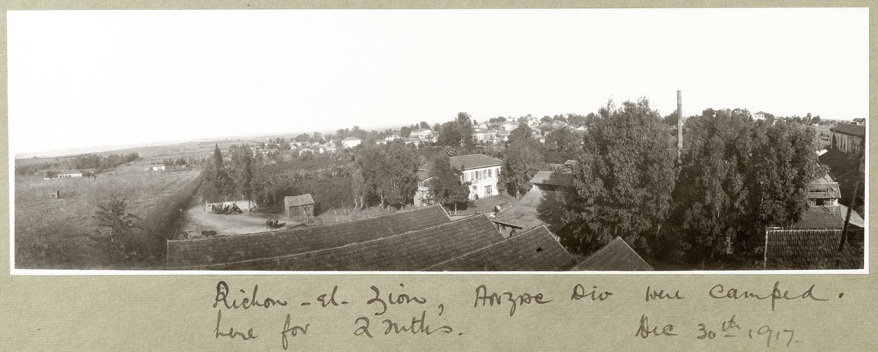Richon-el-Sião, 30 de dezembro de 1917 de Capt. Arthur Rhodes