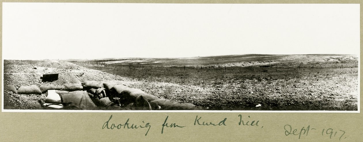 Olhando de Kurd Hill, setembro de 1917 de Capt. Arthur Rhodes