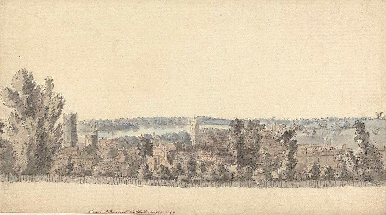 Vista de Ipswich, Suffolk de Capt. Francis Grose
