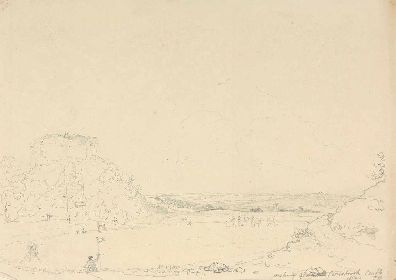 Campo de tiro com arco, Carisbrooke, Isle of Wight de Capt. Thomas Hastings