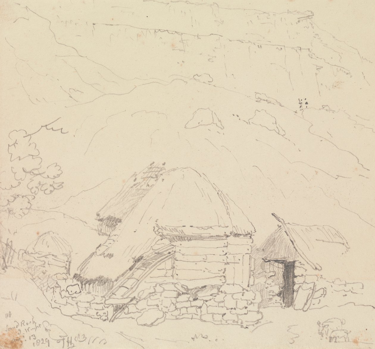 Em Sandrock, Ilha de Wight, 13 de Agosto de 1829 de Capt. Thomas Hastings