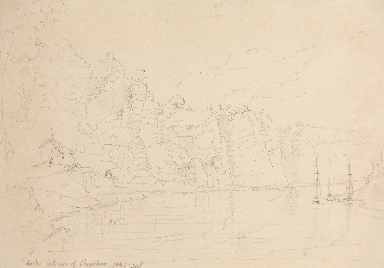 Entrada de Chepstow, Setembro de 1845 de Capt. Thomas Hastings