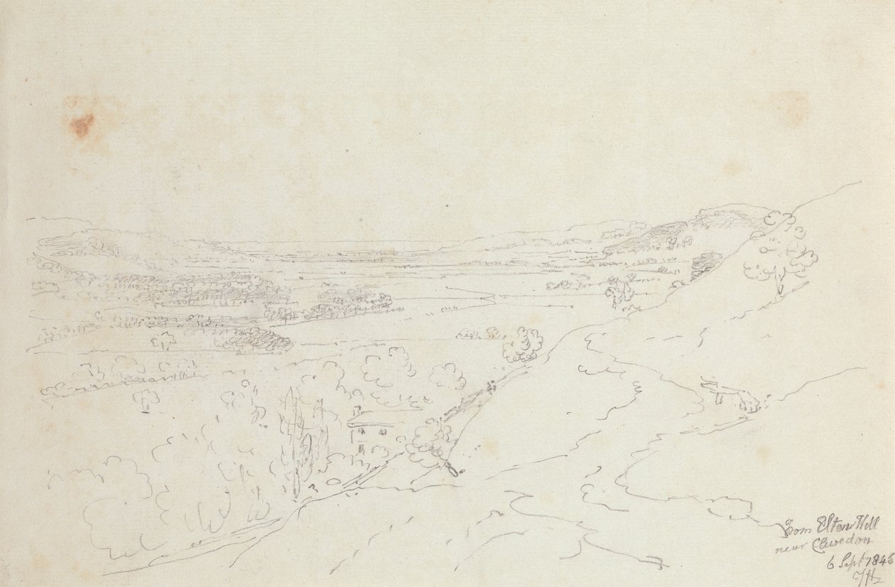 De Elton Hill, perto de Clevedon, 6 de Setembro de 1845 de Capt. Thomas Hastings