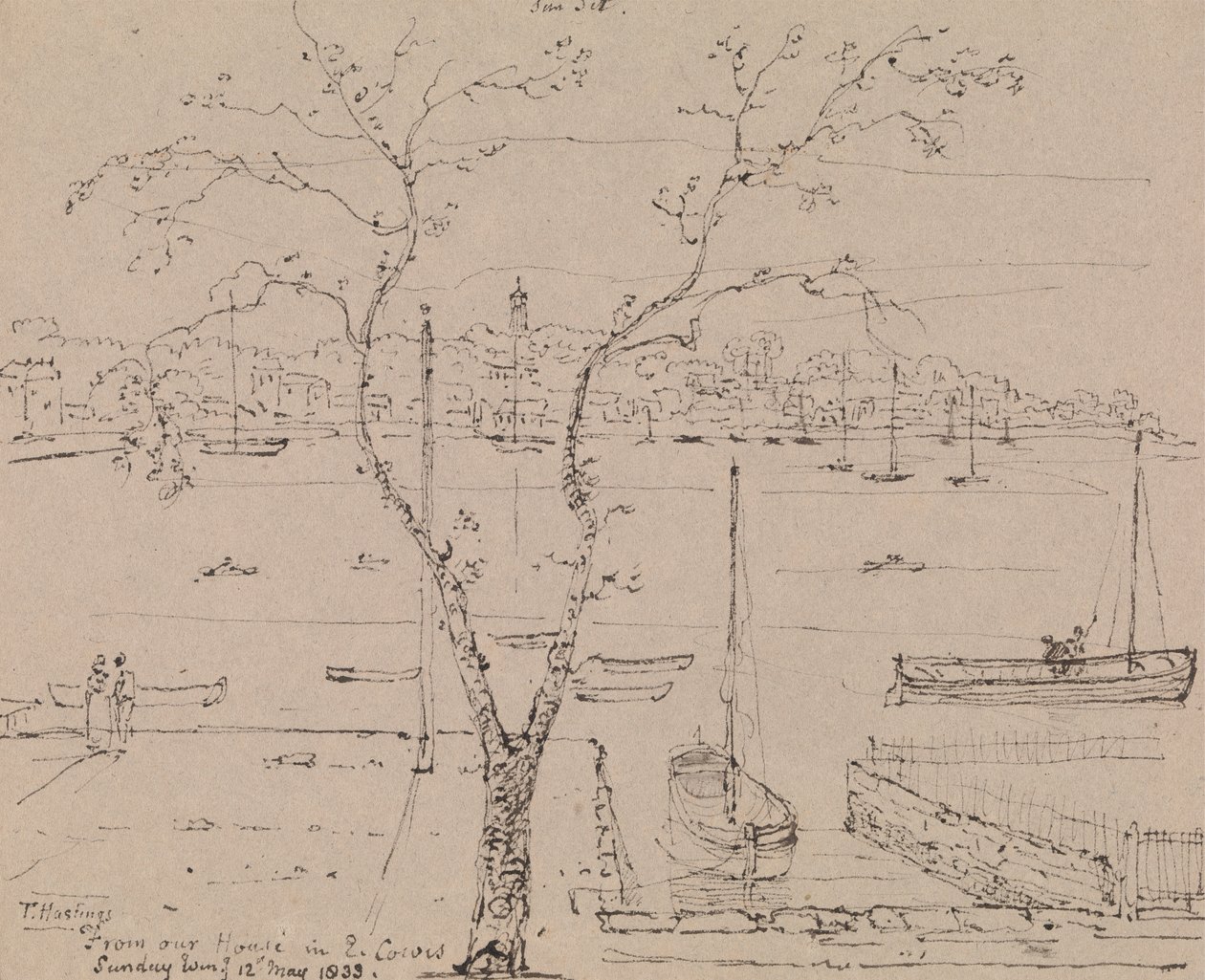 De Our House in East Cowes, Sunday Evening, 12 de Maio de 1833 de Capt. Thomas Hastings