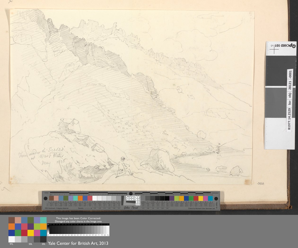 De debaixo dos ecrãs em Wast Water, Maio de 1836 de Capt. Thomas Hastings