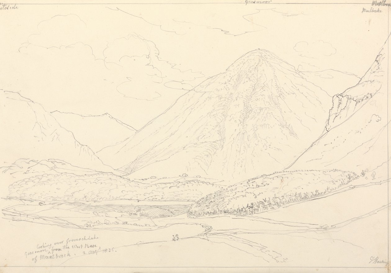 Grasmoor da Base Oeste de Mellbreak, 2 de Agosto de 1835 de Capt. Thomas Hastings