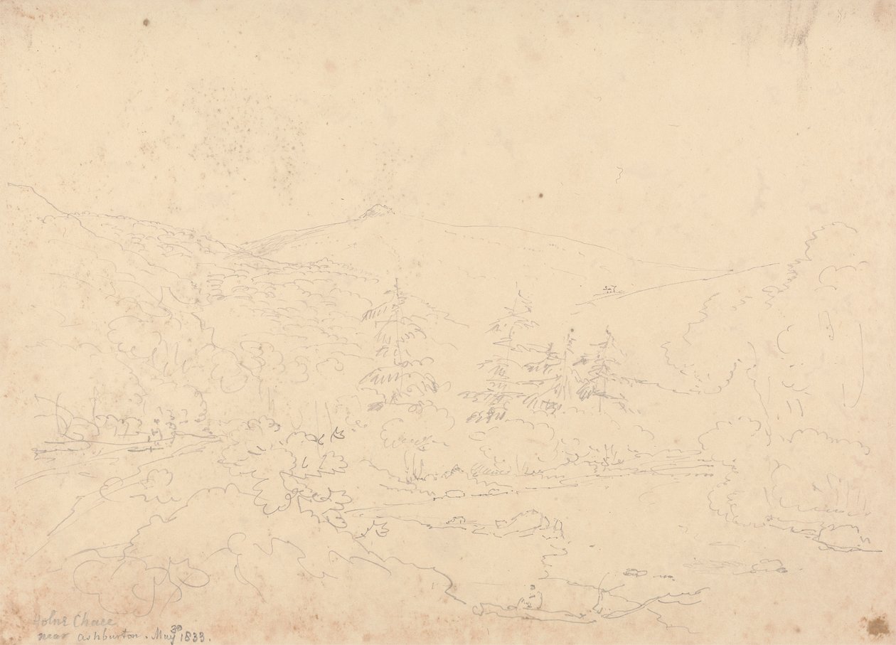 Holne Chase perto de Ashburton, 30 de Maio de 1833 de Capt. Thomas Hastings