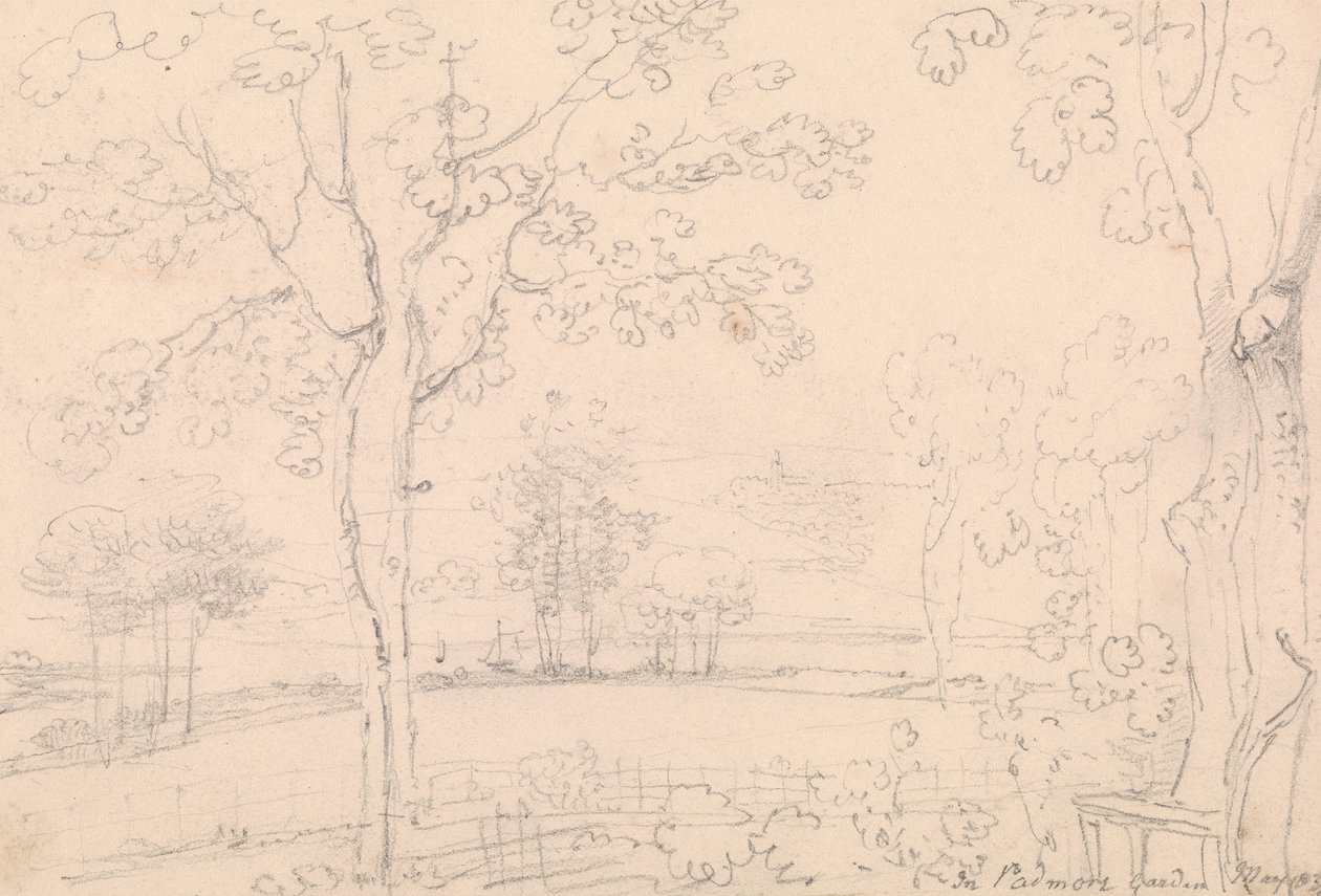 Em Padmore Garden, Maio de 1833 de Capt. Thomas Hastings