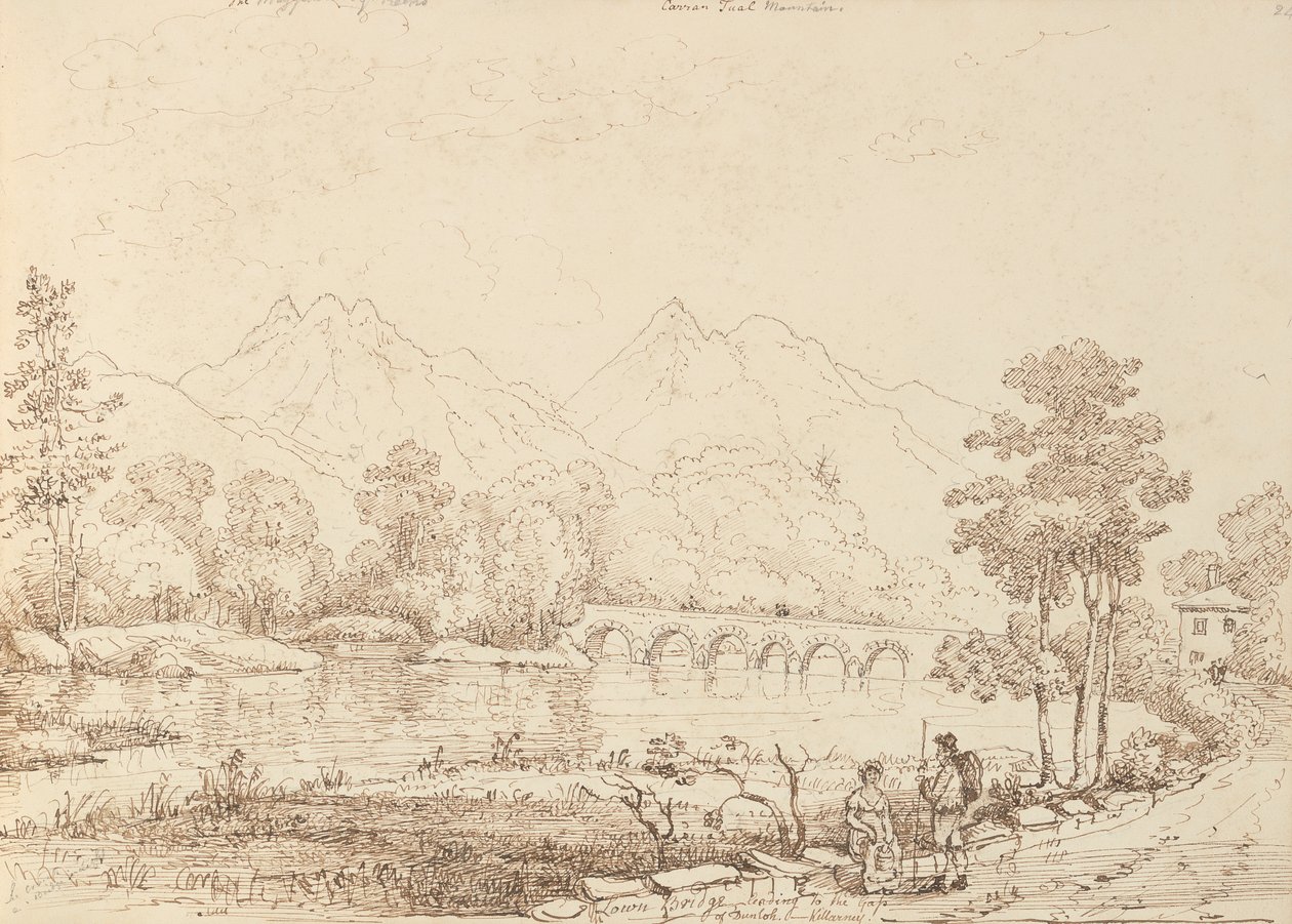 Ponte rebaixada que leva ao desfiladeiro de Dunloh de Capt. Thomas Hastings