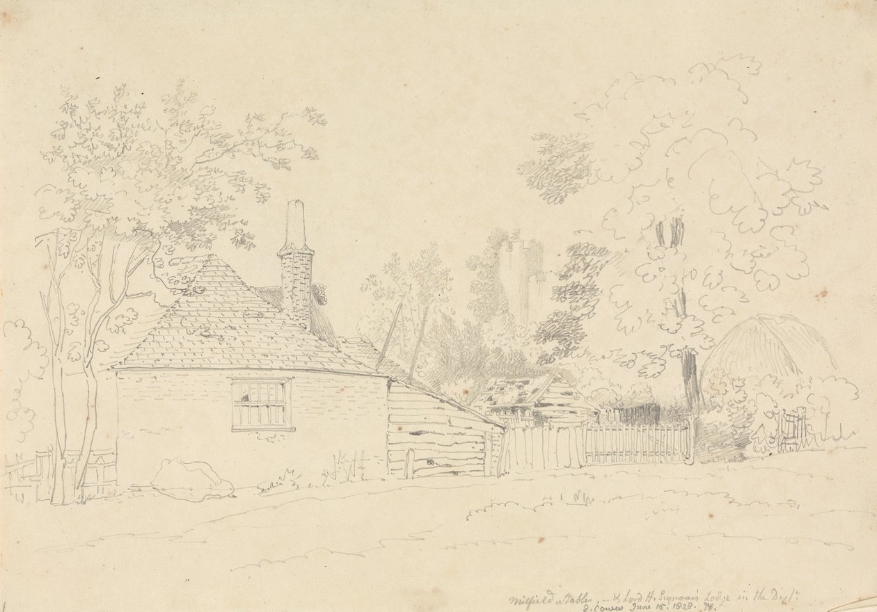Milfield Stables, East Cowes, 15 de Junho de 1828 de Capt. Thomas Hastings