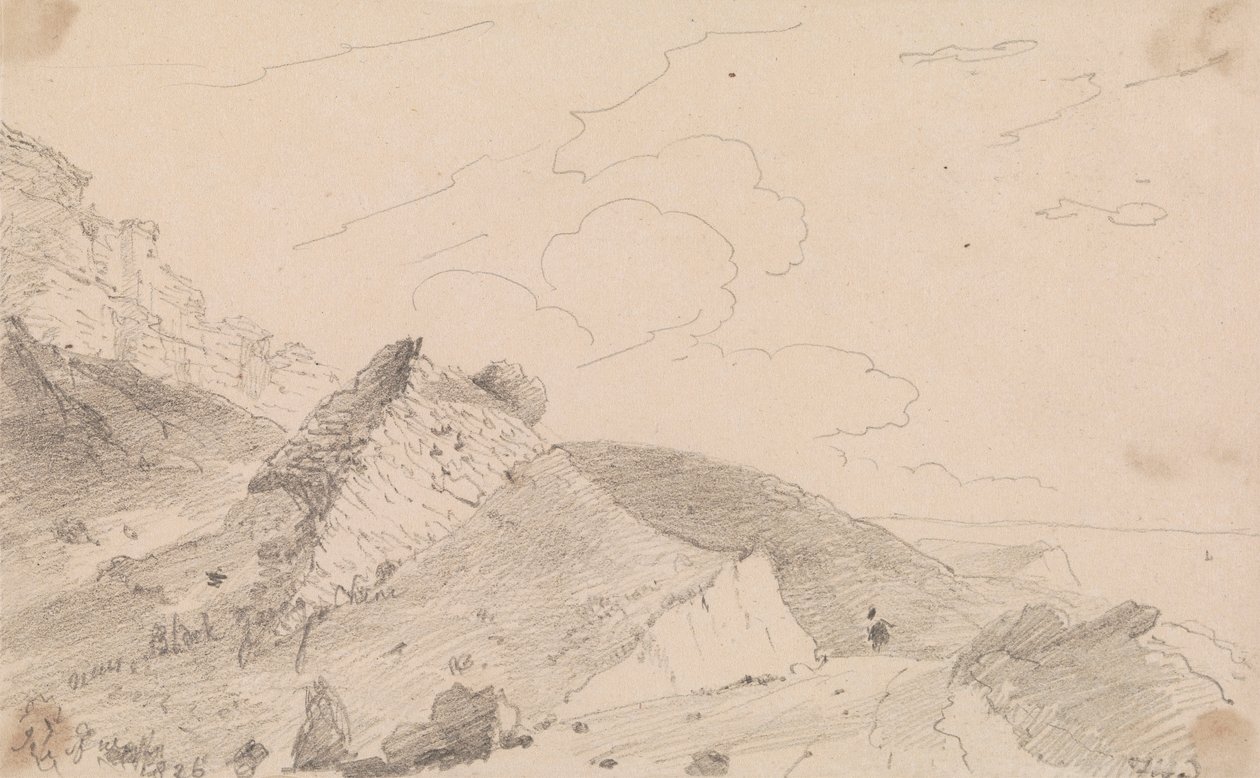 Perto de Blackgang Chine, Ilha de Wight de Capt. Thomas Hastings