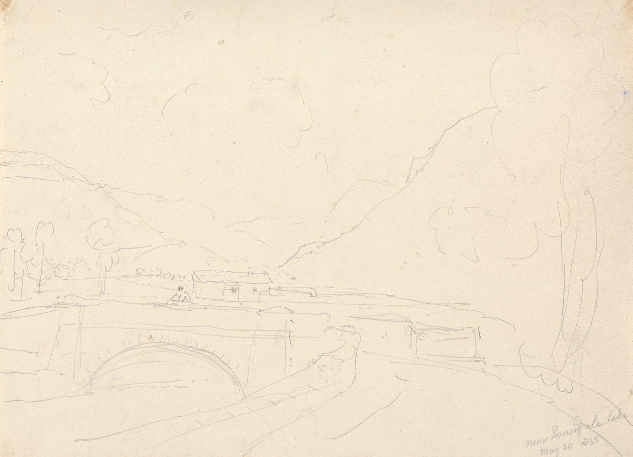 Perto do Lago Ennerdale, 20 de Maio de 1836 de Capt. Thomas Hastings