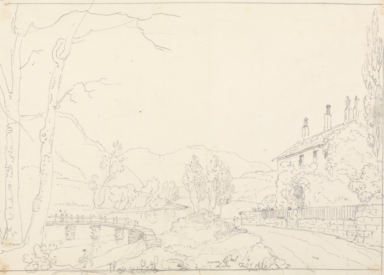 Perto do Lago Rydal, 10 de Fevereiro de 1836 de Capt. Thomas Hastings