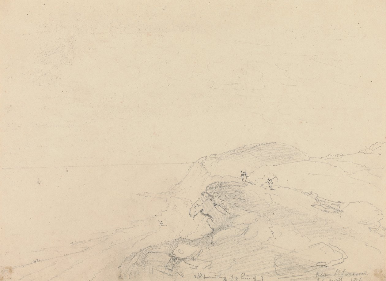 Perto de Saint Lawrence, Isle of Wight de Capt. Thomas Hastings