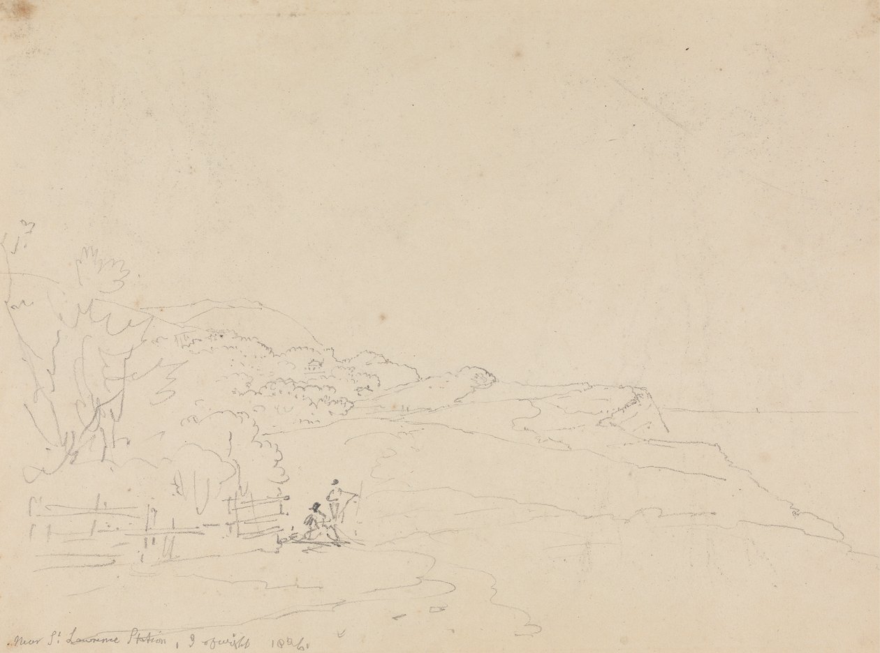 Perto da Estação de Saint Lawrence, Ilha de Wight de Capt. Thomas Hastings