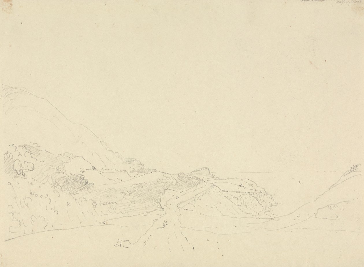 Perto de Ventnor Down, 19 de Agosto de 1826 de Capt. Thomas Hastings