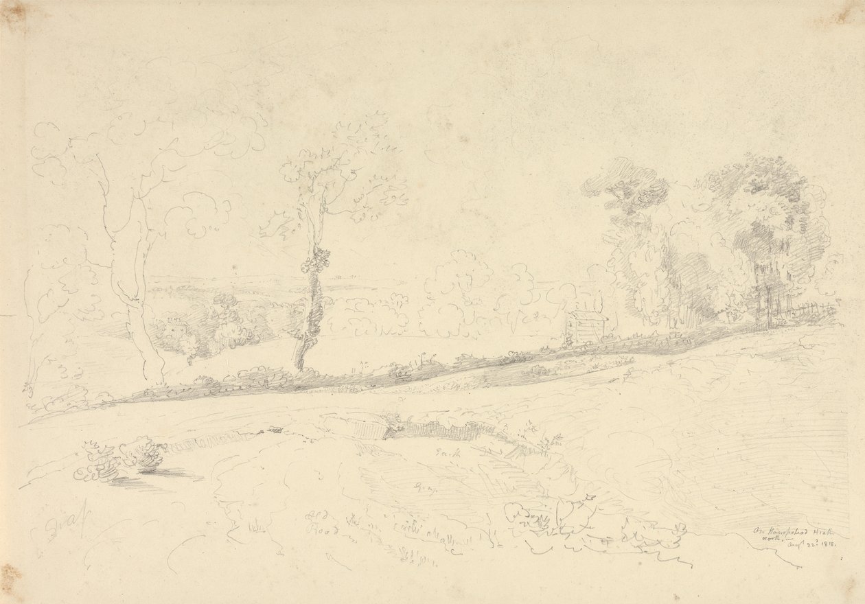 Em Hampstead Heath, 22 de Agosto de 1818 de Capt. Thomas Hastings
