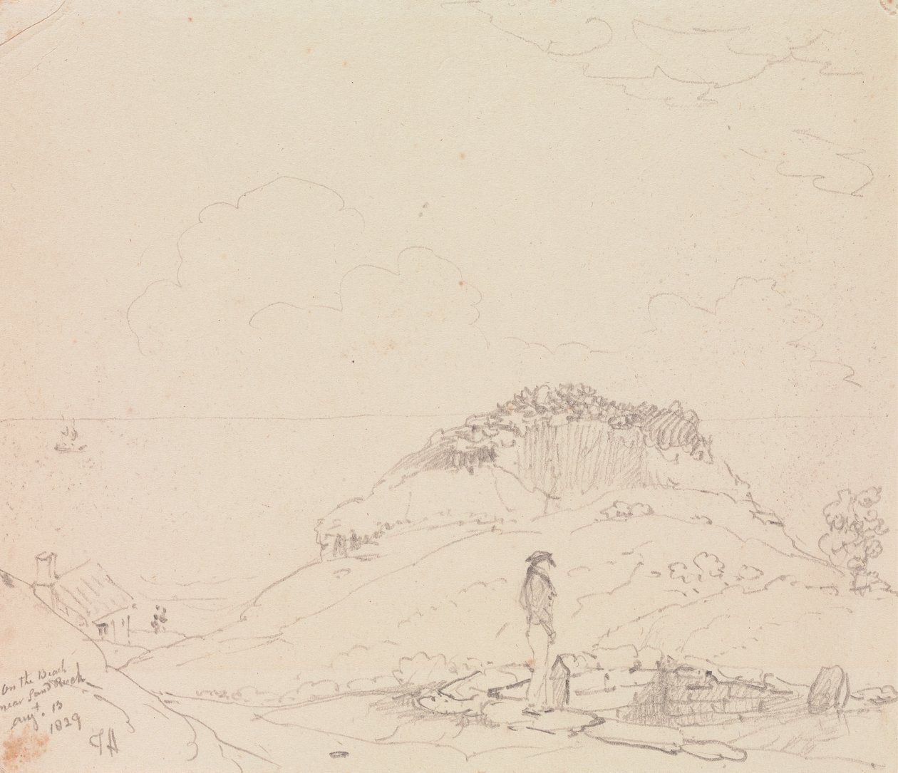 Na Praia perto de Sandrock, 13 de Agosto de 1829 de Capt. Thomas Hastings
