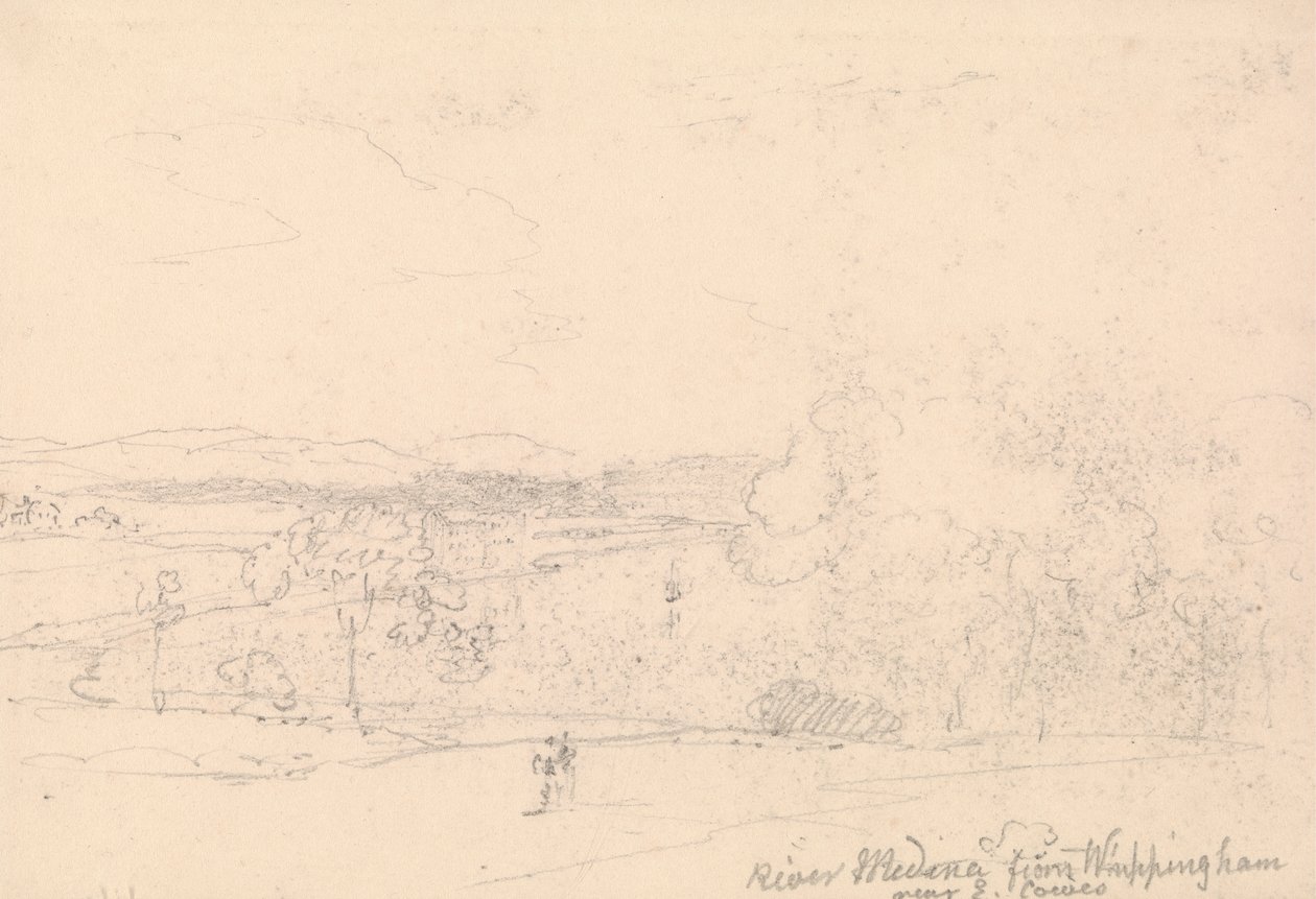 Rio Medina de Whippingham perto de East Cowes de Capt. Thomas Hastings