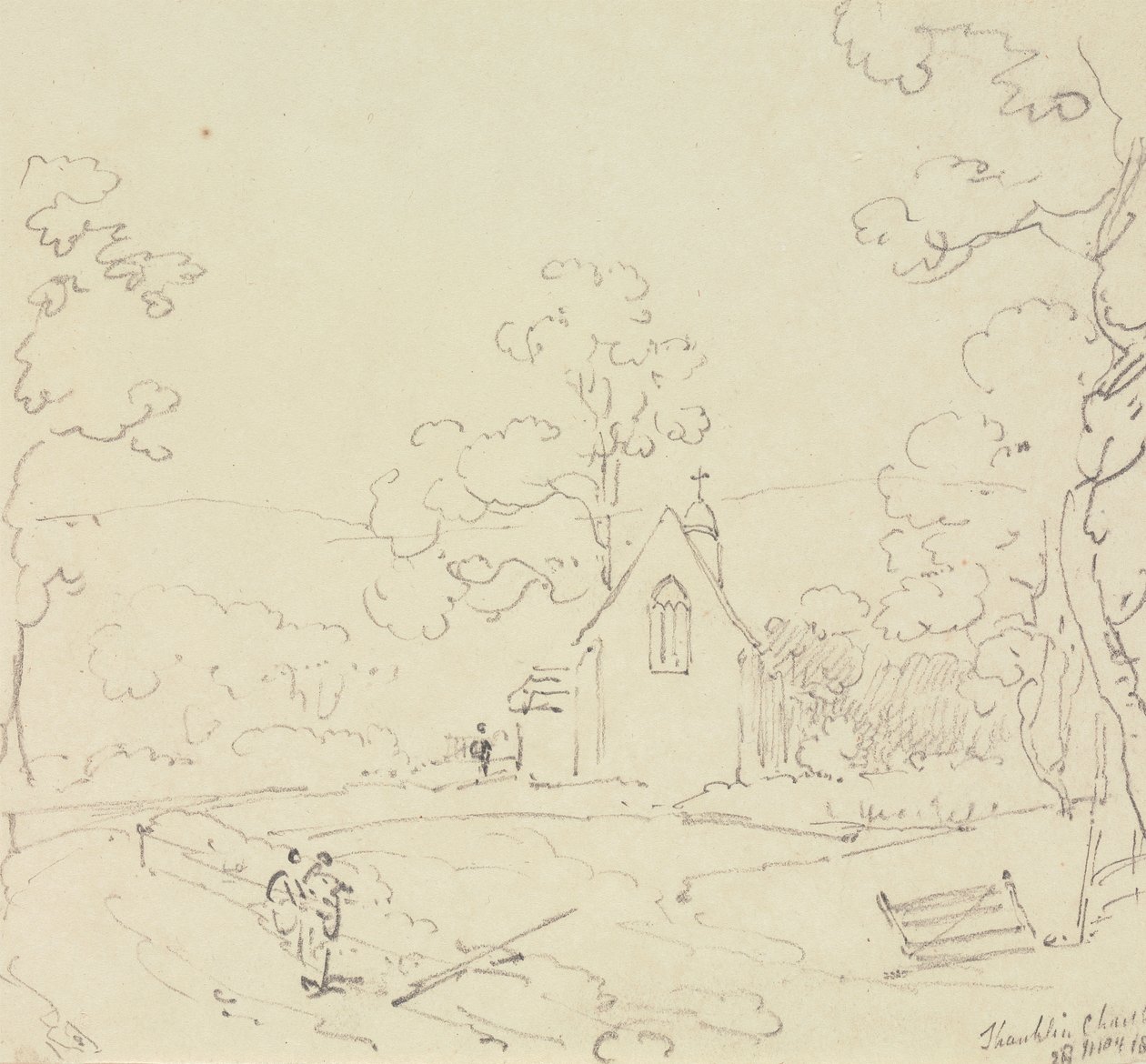 Igreja de Shanklin, Ilha de Wight, 28 de Maio de 1829 de Capt. Thomas Hastings