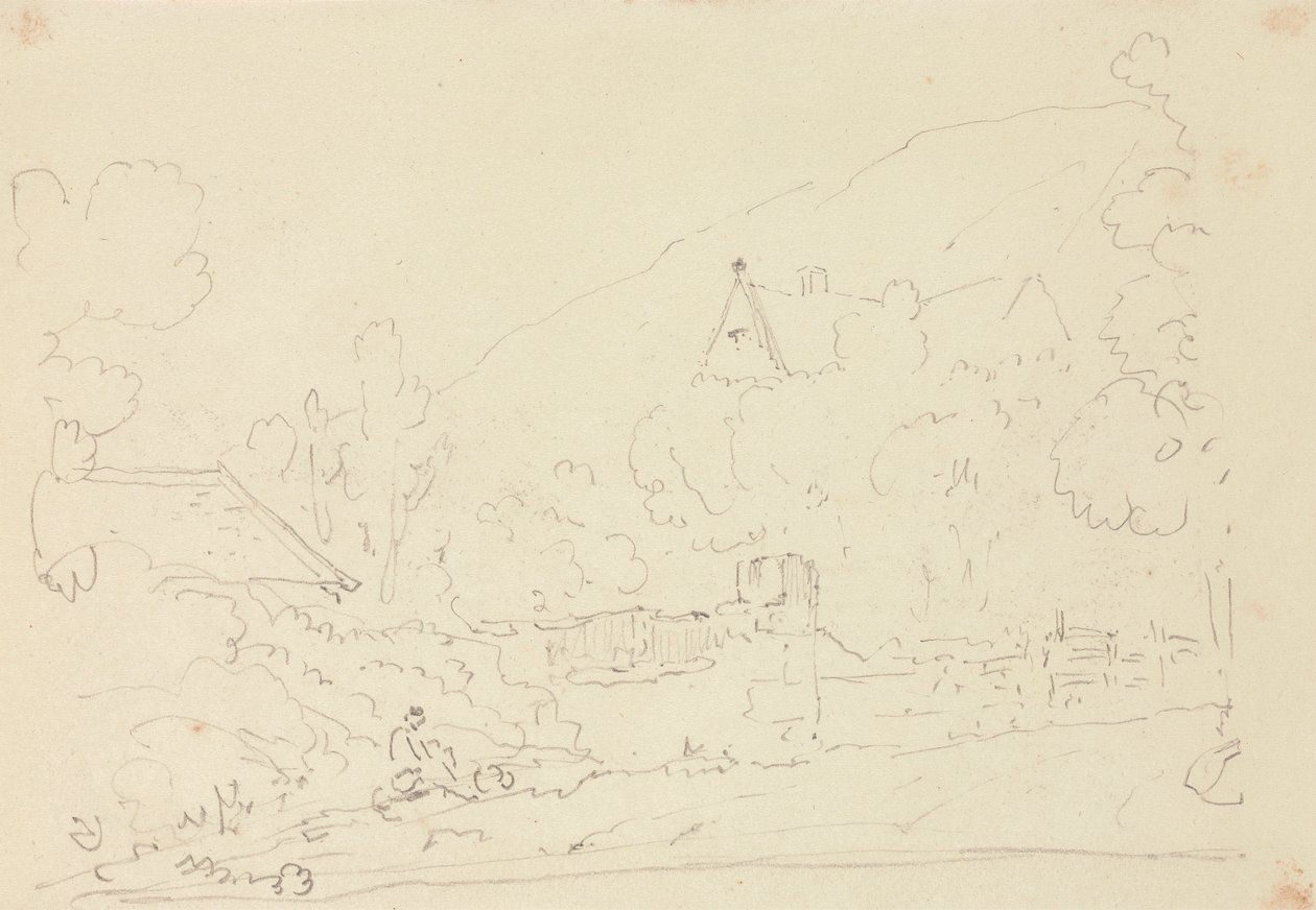 Esboço de Casas de Campo nas Árvores de Capt. Thomas Hastings